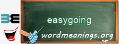 WordMeaning blackboard for easygoing